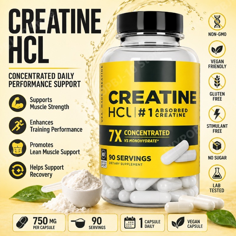 Nutrition Fitness Supplements - Kreatin HCl 750mg 90 Kapseln Fitness