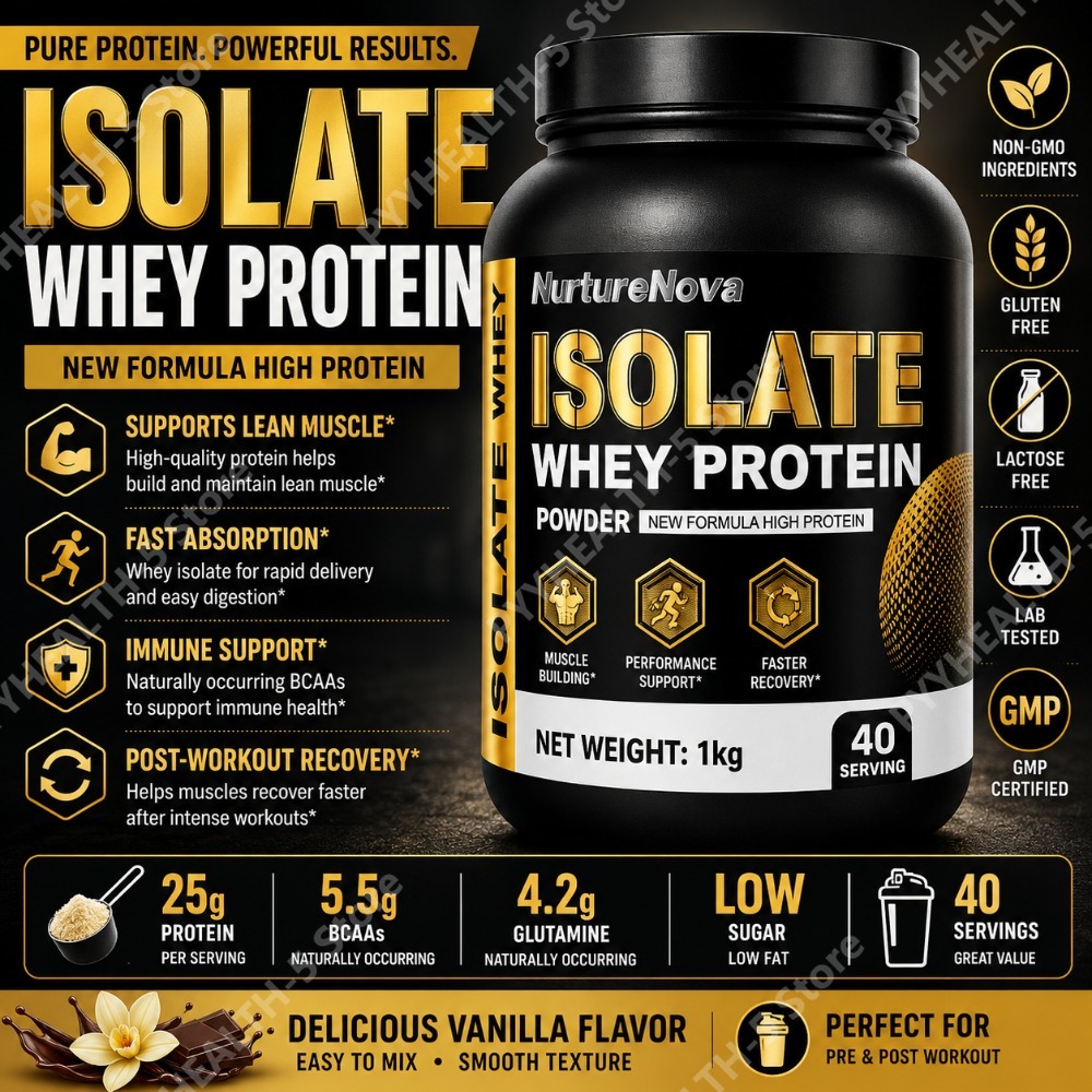 Fitness Nutrition Whey Protein - Isolat Whey Protein Pulver 1kg Hochprotein
