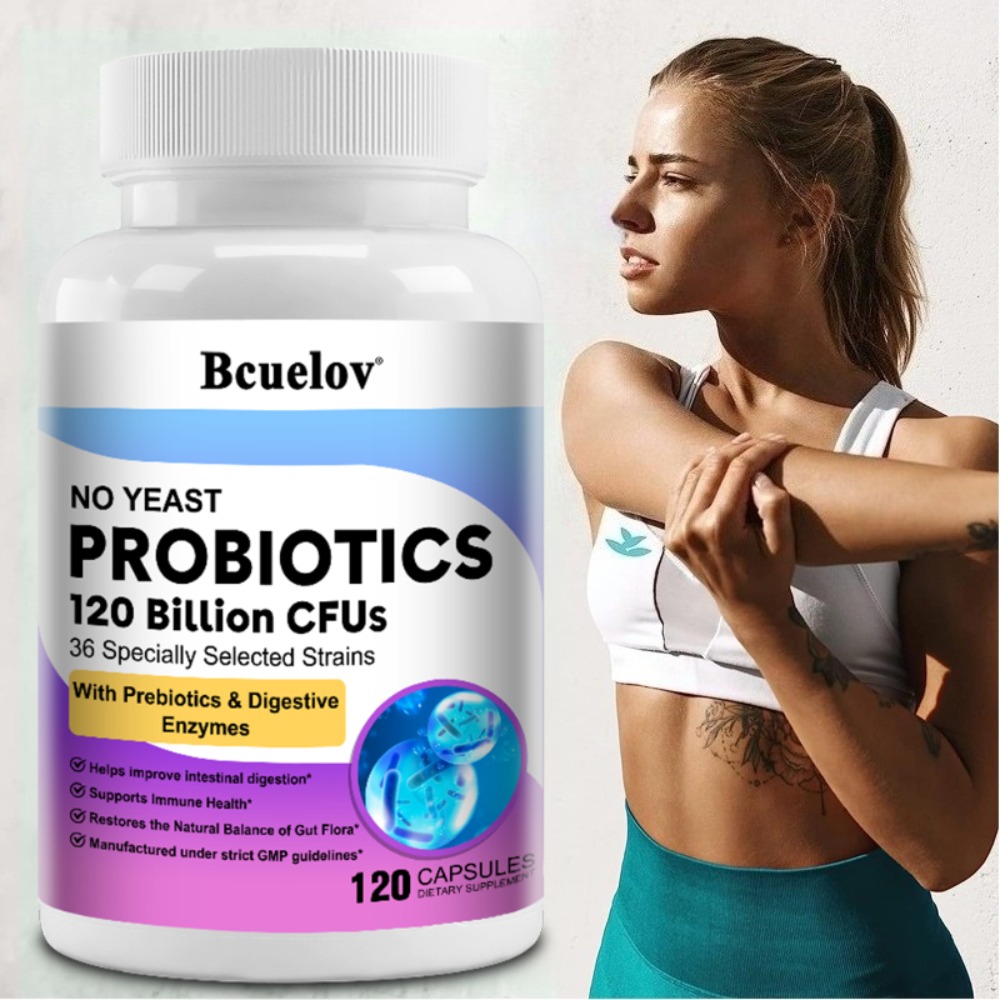 Probiotic 60 Billion - Organische Enzyme Probiotika-Kapseln 120 Milliarden KBE