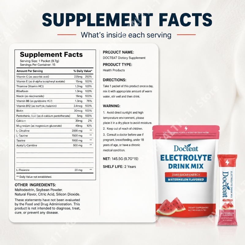 Wassermelonen-Elektrolyt-Geträ – Electrolyte Powder Pack Bewertung und Preis