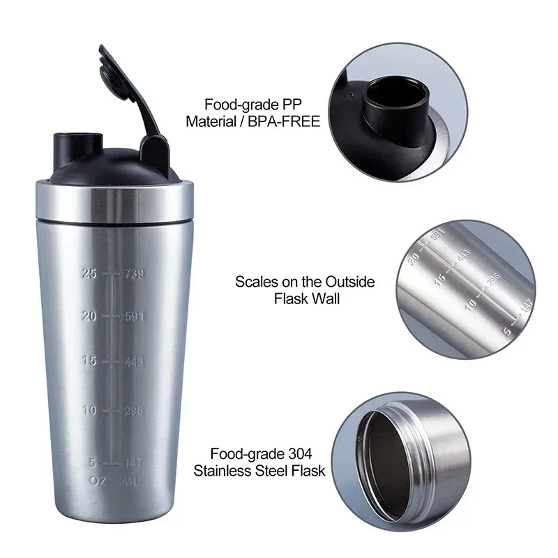 Edelstahl Protein Shaker Beche – Nutrition Sports Fitness Bewertung und Preis