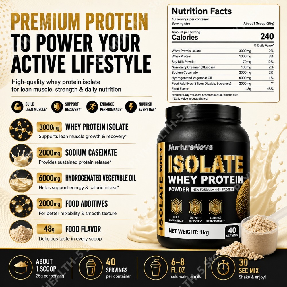 Isolat Whey Protein Pulver 1kg – Fitness Nutrition Whey Protein Bewertung und Preis